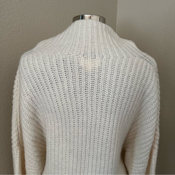 Maeve By Anthropologie Athena Cowl Neck Wool Alpaca Off White Sweater Size M - Picture 9 of 12